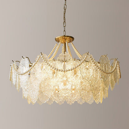 Pearls Glass Electrolier Chandelier