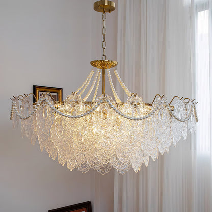 Pearls Glass Electrolier Chandelier