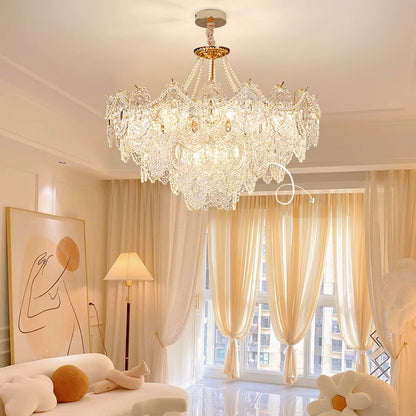 Pearls Glass Electrolier Chandelier