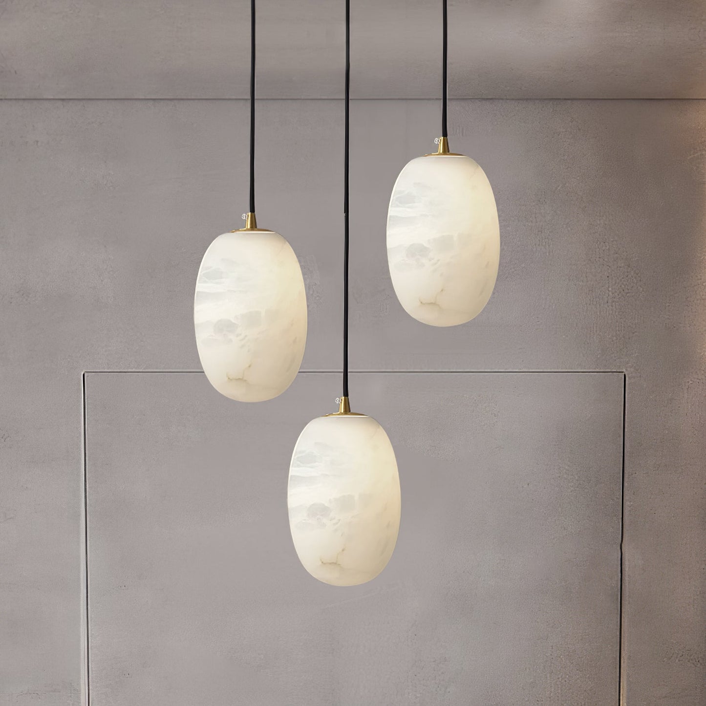 Pebble Alabaster Houselight Pendant Lamp