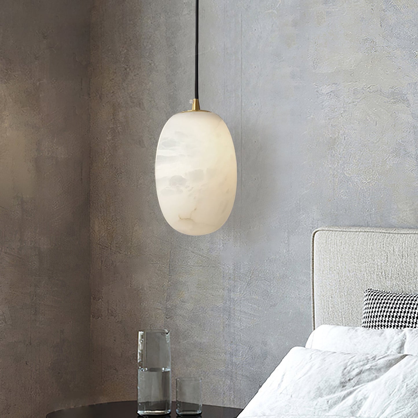 Pebble Alabaster Houselight Pendant Lamp