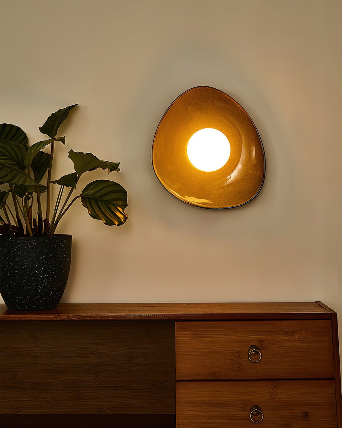 Pebble Disc Sconce Wall Light