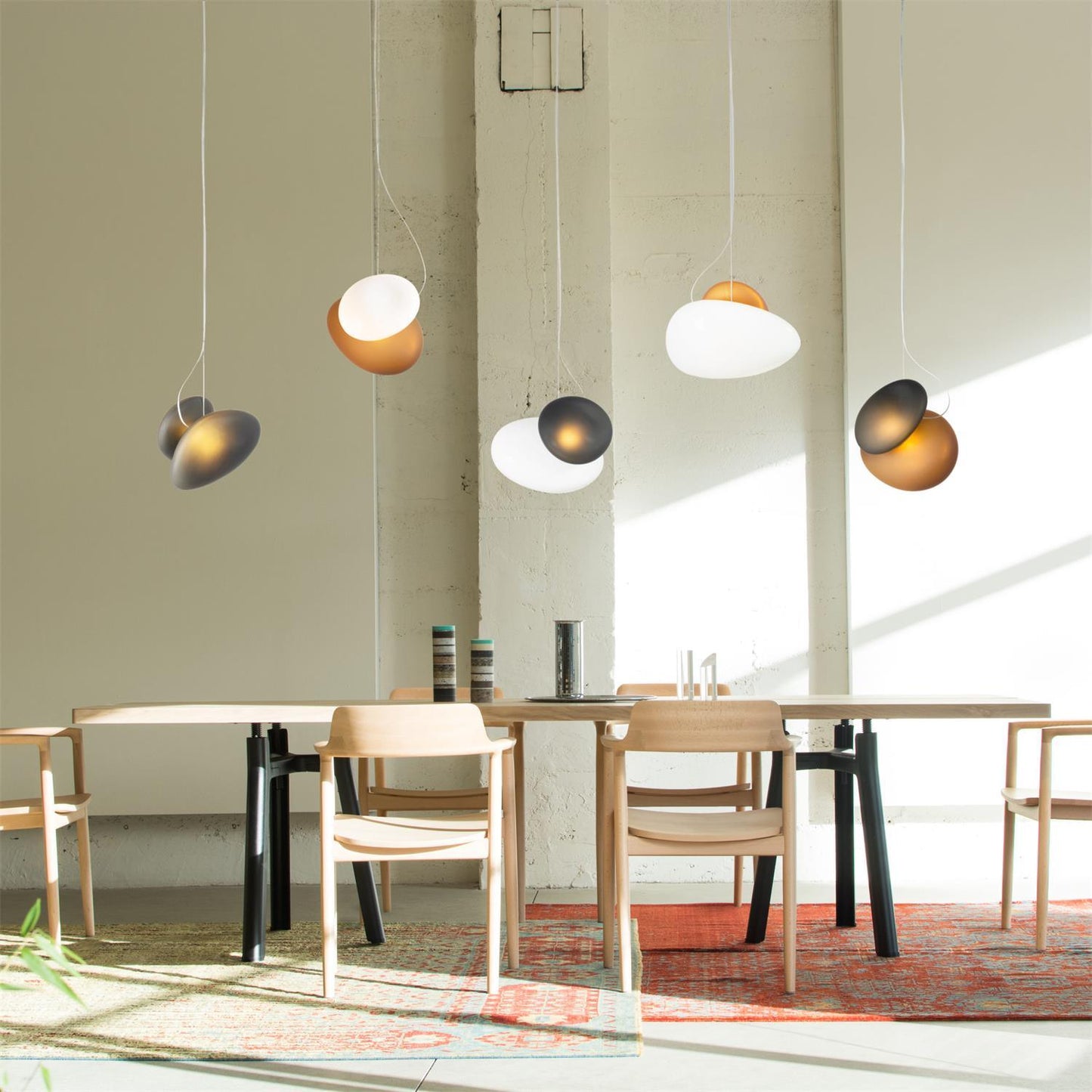 Translucent Frosted Glass Droplight Pendant Light