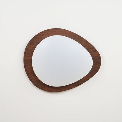 Pebble Walnut Overhead light Ceiling Light