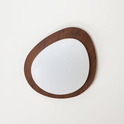 Pebble Walnut Overhead light Ceiling Light