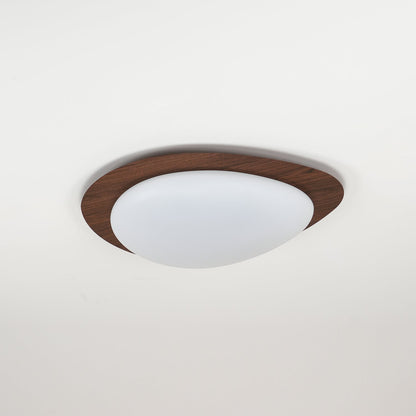 Pebble Walnut Overhead light Ceiling Light