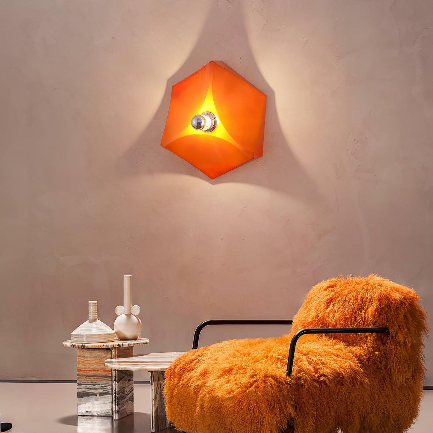 Pentagon Combination Sconce Wall Lamp