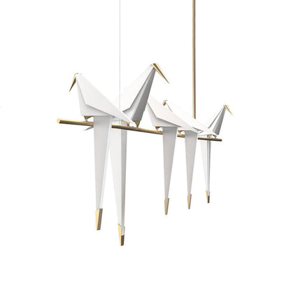 Paper Crane Bird LED Electrolier Chandelier