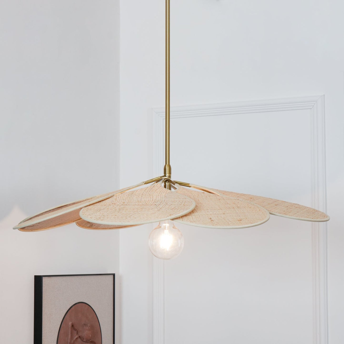 Petals Bloom Rattan Drop light Pendant Lamp