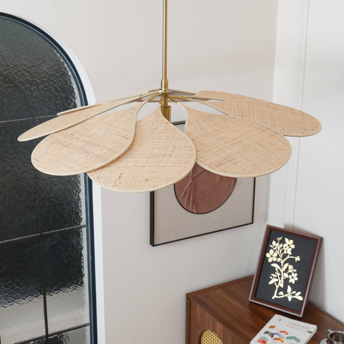 Petals Bloom Rattan Drop light Pendant Lamp