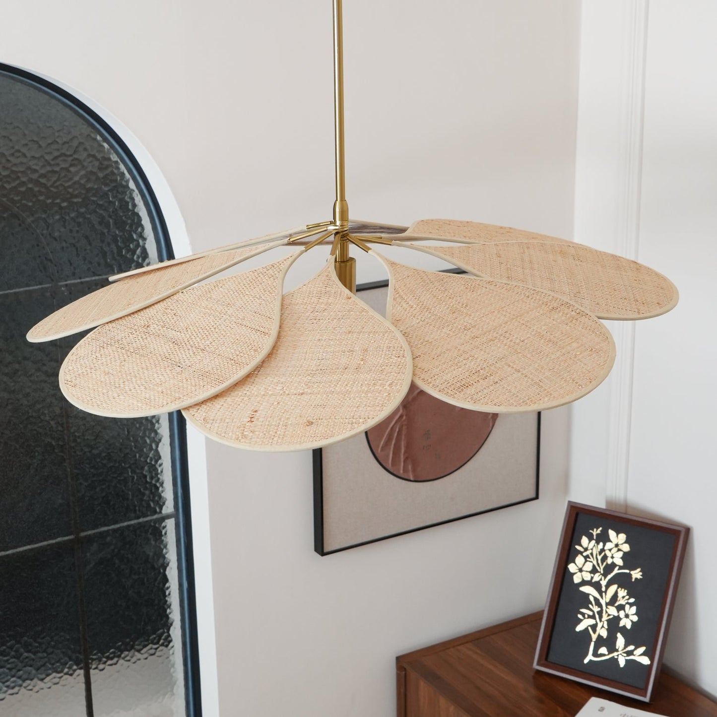 Petals Bloom Rattan Drop light Pendant Lamp