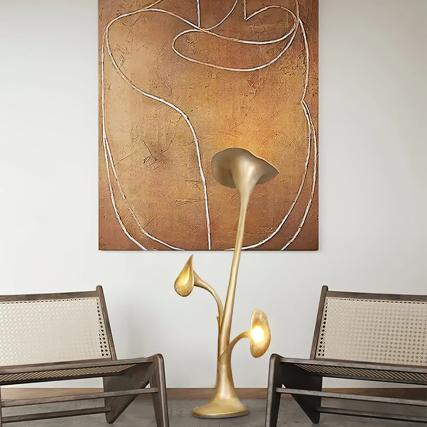 Petunia Sculpture Free-standing Lamp Floor Lamp