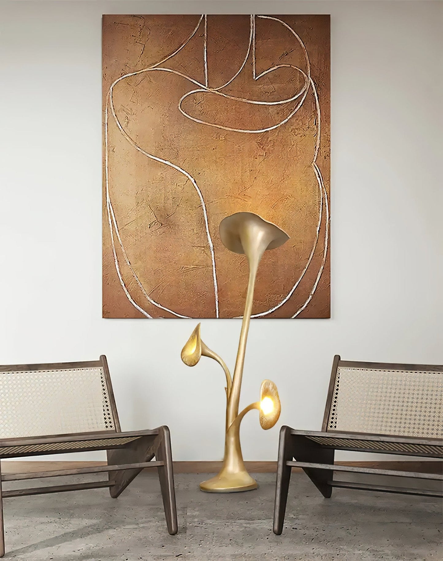 Petunia Sculpture Free-standing Lamp Floor Lamp