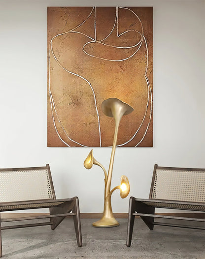 Petunia Sculpture Free-standing Lamp Floor Lamp