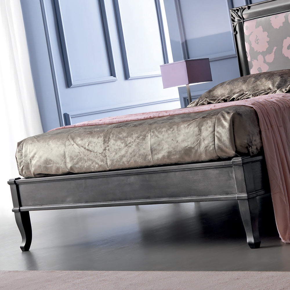 Pewter Upholstered Bed