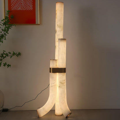 Piped Alabaster Floor-mounted Lamp Floor Lamp