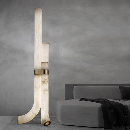 Piped Alabaster Floor-mounted Lamp Floor Lamp