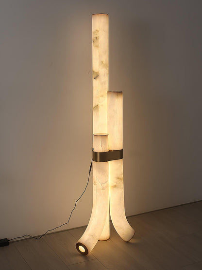 Piped Alabaster Floor-mounted Lamp Floor Lamp