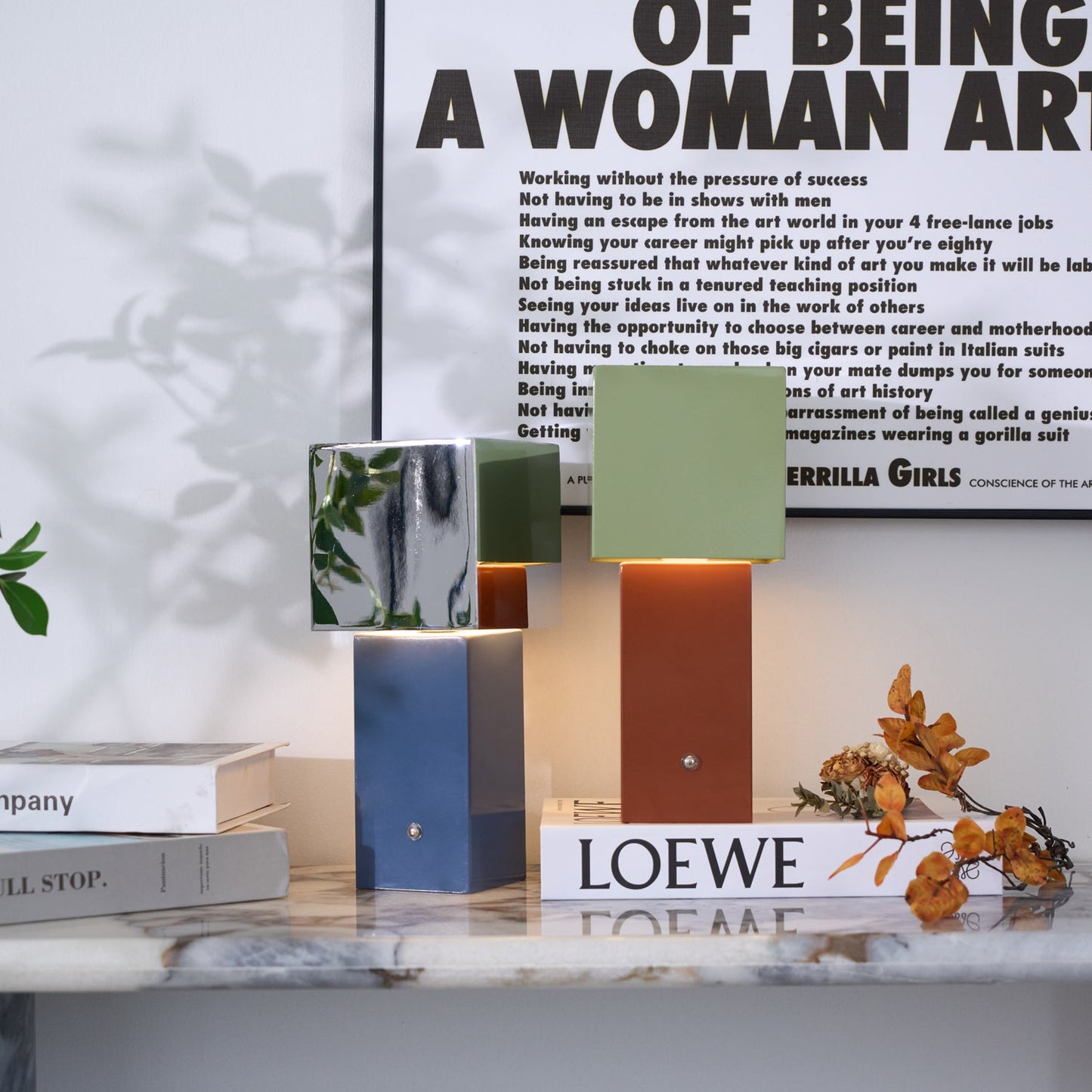 Cubic Accent Portable Table Lamp