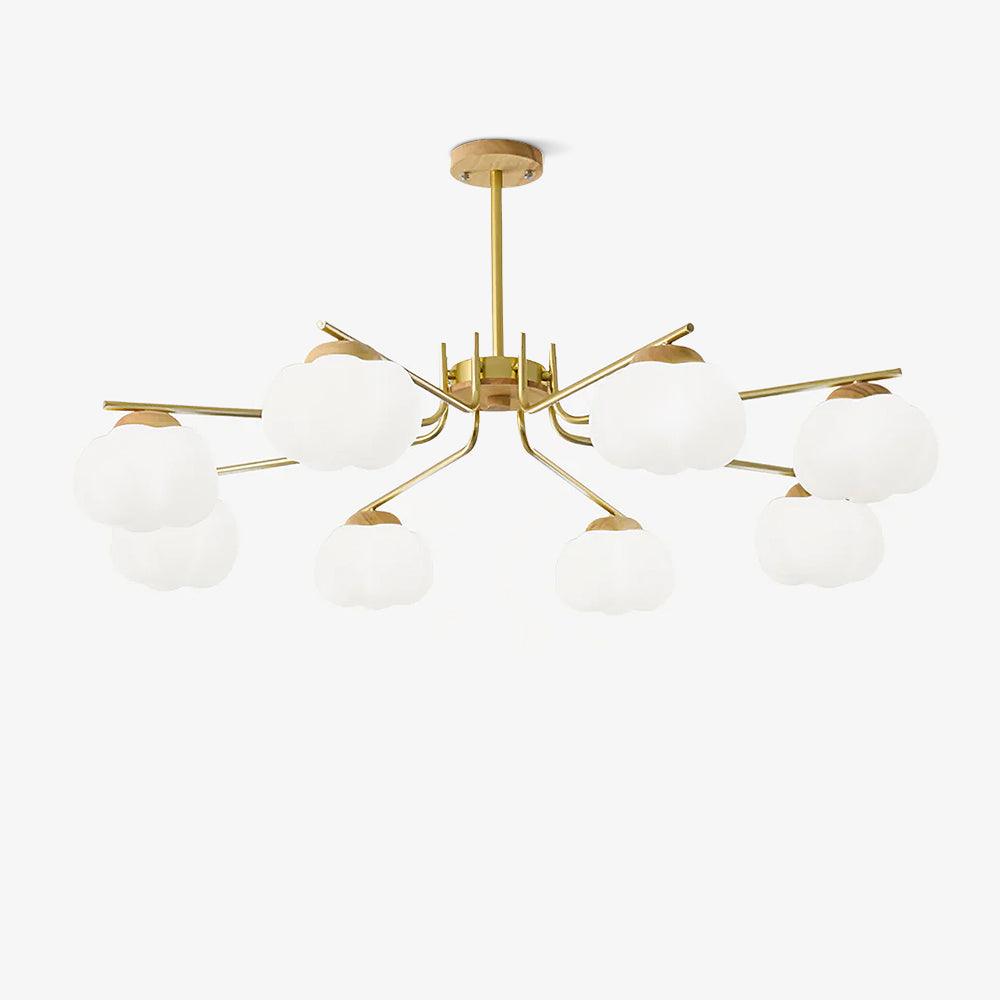 Plastic Cotton Balls Gasolier Chandelier