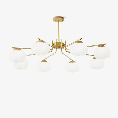 Plastic Cotton Balls Gasolier Chandelier