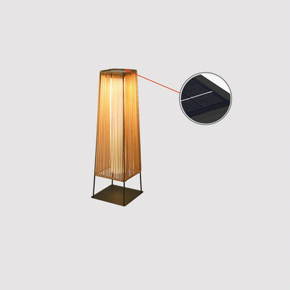 Plastic Rattan Exterior light fixture Outdoor Post Light