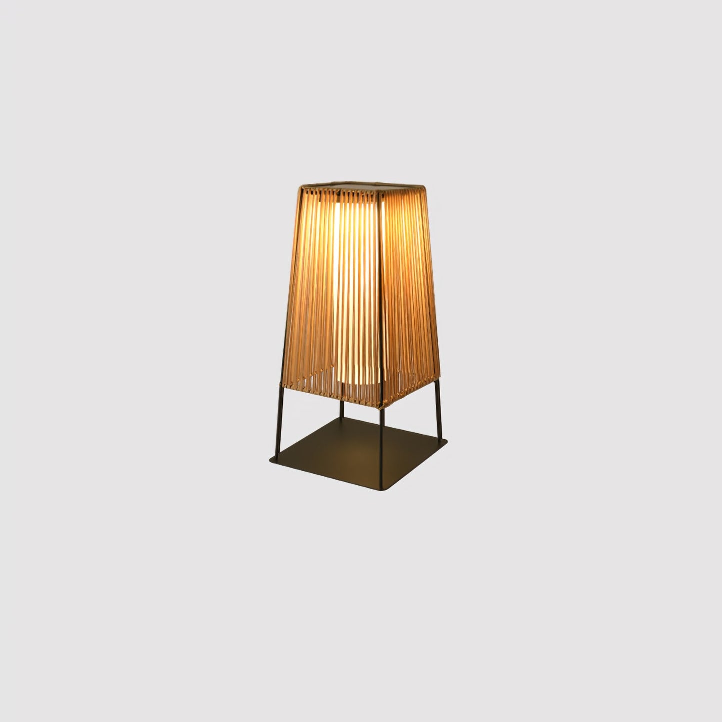 Plastic Rattan Exterior light fixture Outdoor Post Light