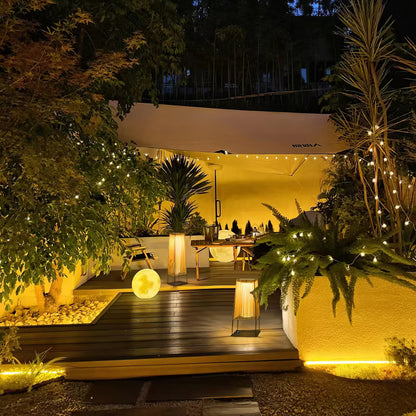 Plastic Rattan Exterior light fixture Outdoor Post Light