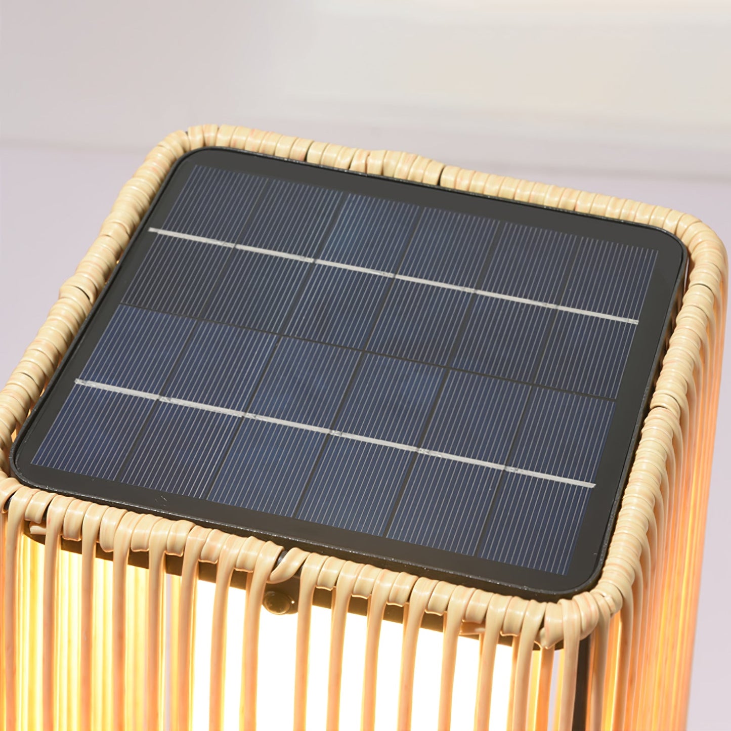 Plastic Rattan Exterior light fixture Outdoor Post Light