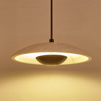 Solara Wood Drop light Pendant Lamp