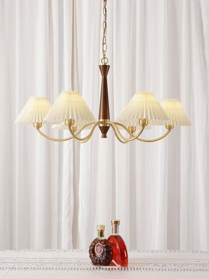 Pleated Electrolier Chandelier