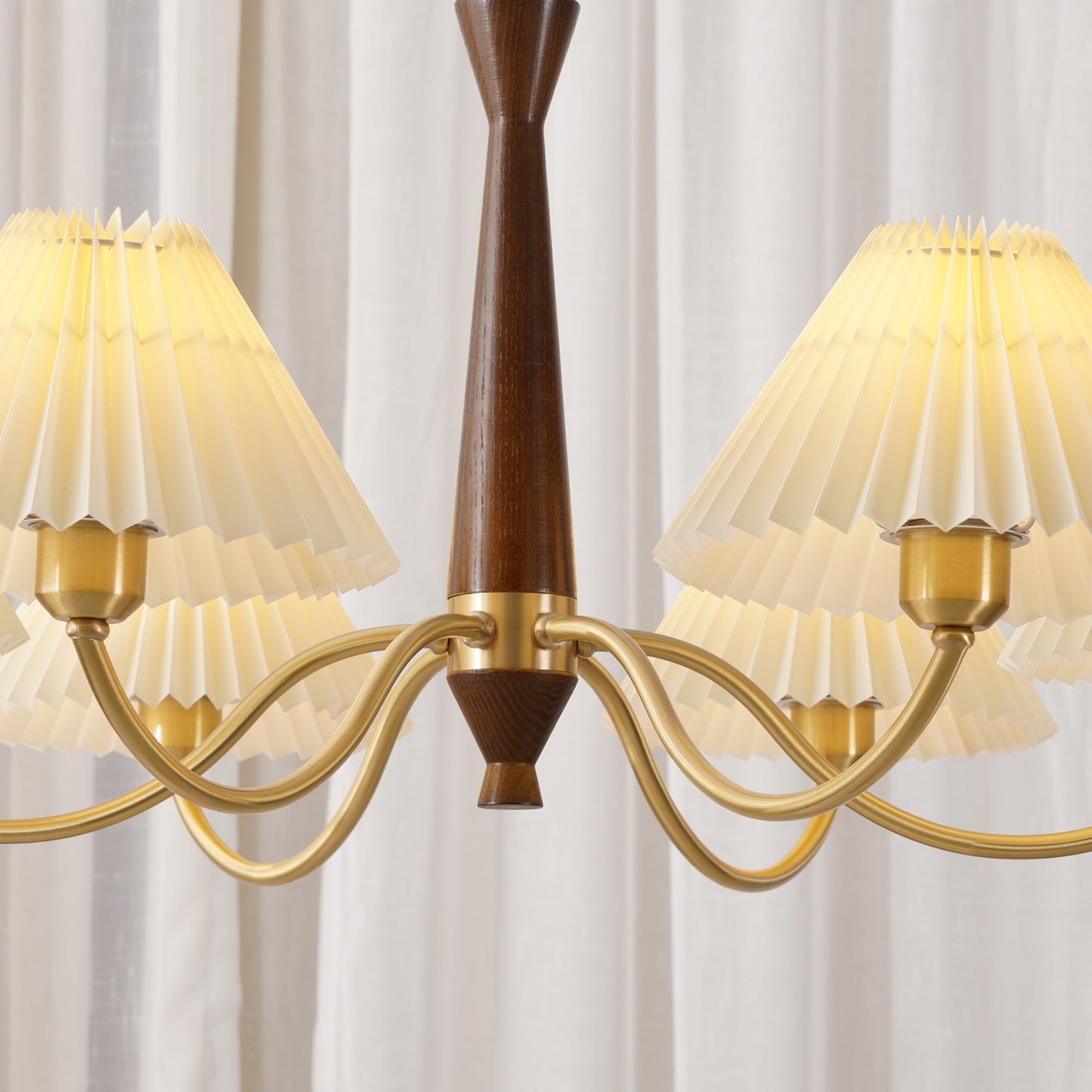 Pleated Electrolier Chandelier