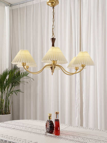 Pleated Electrolier Chandelier