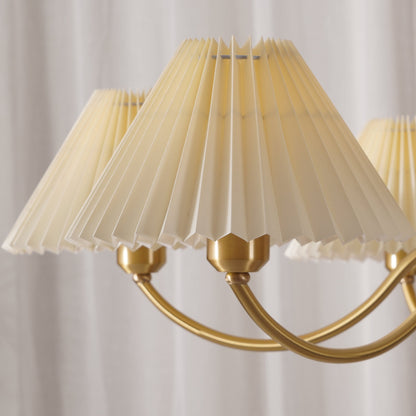 Pleated Electrolier Chandelier