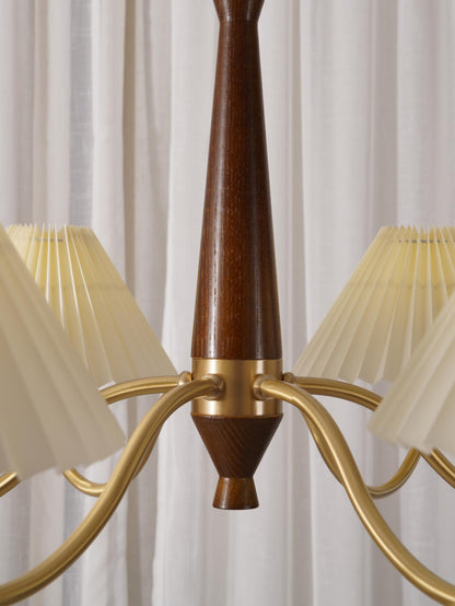 Pleated Electrolier Chandelier