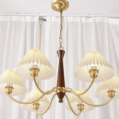 Pleated Electrolier Chandelier