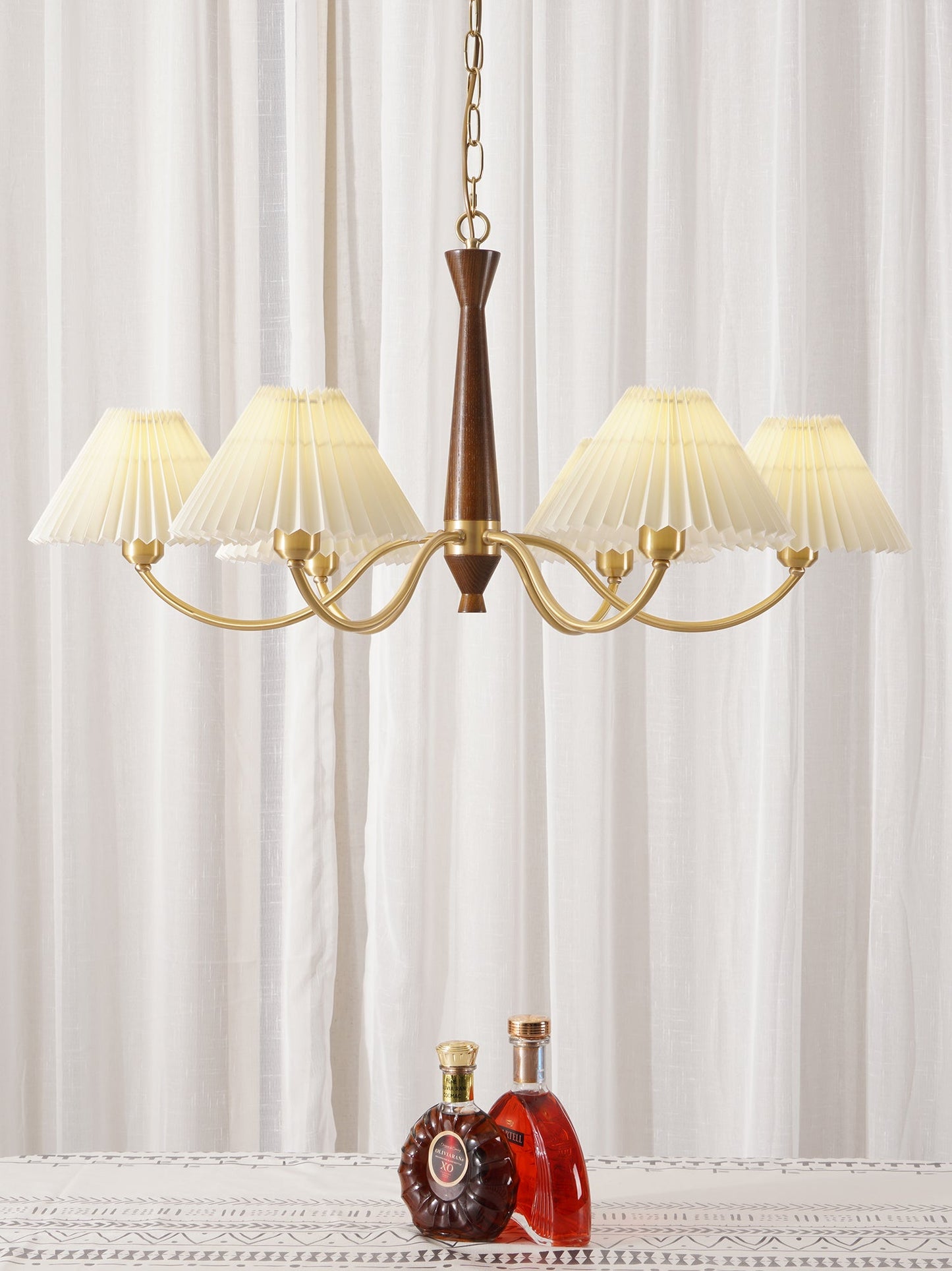 Pleated Electrolier Chandelier