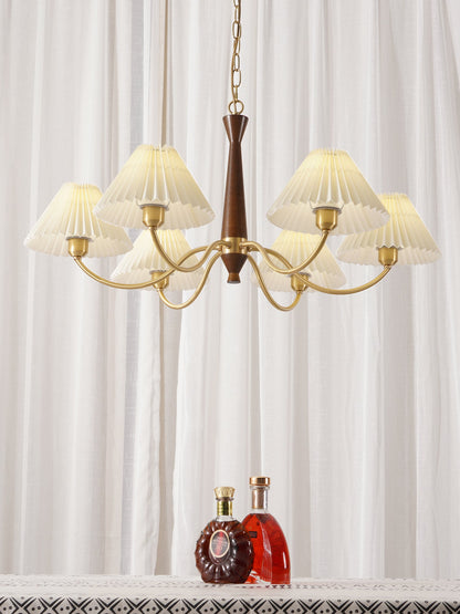 Pleated Electrolier Chandelier