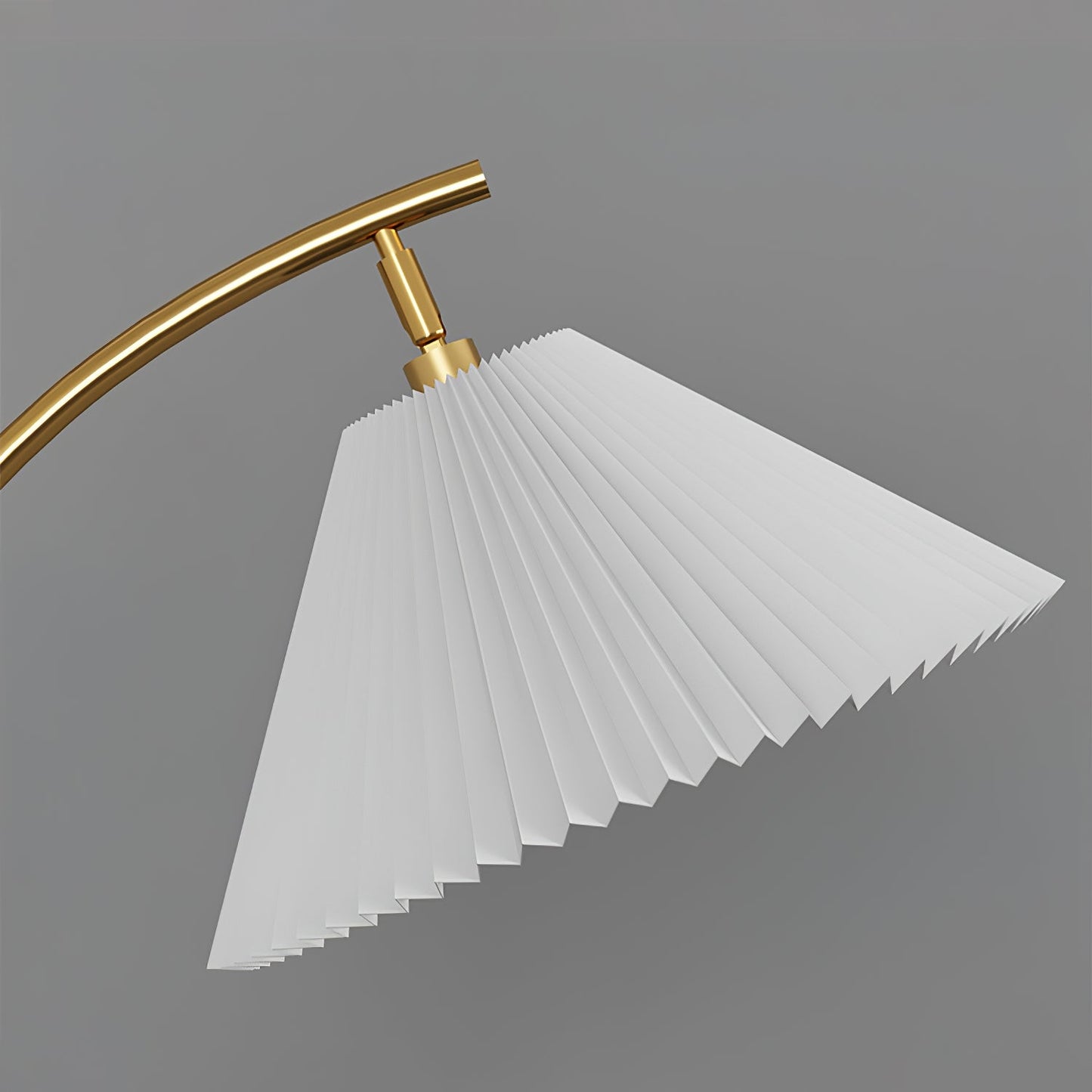 Pleated Arc Reading Lamp Floor Light