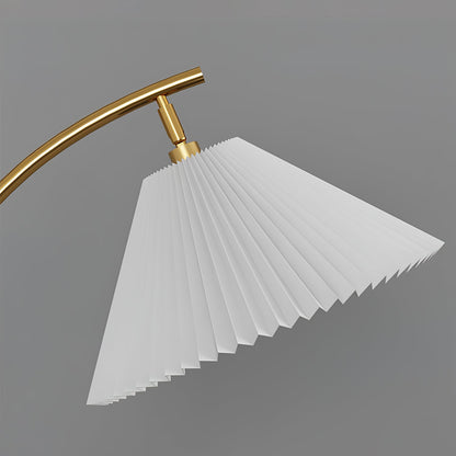Pleated Arc Reading Lamp Floor Light