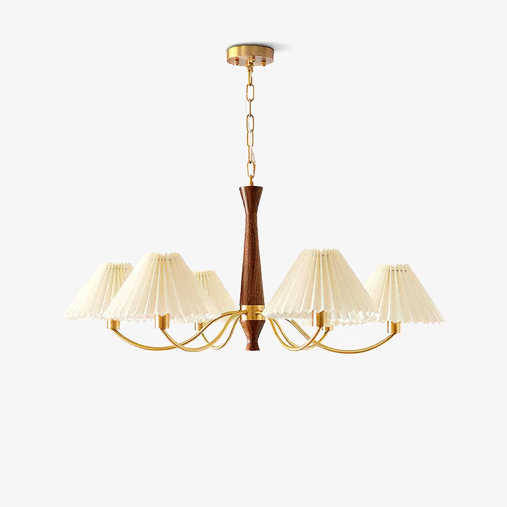 Pleated Electrolier Chandelier