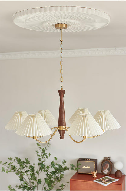 Pleated Electrolier Chandelier