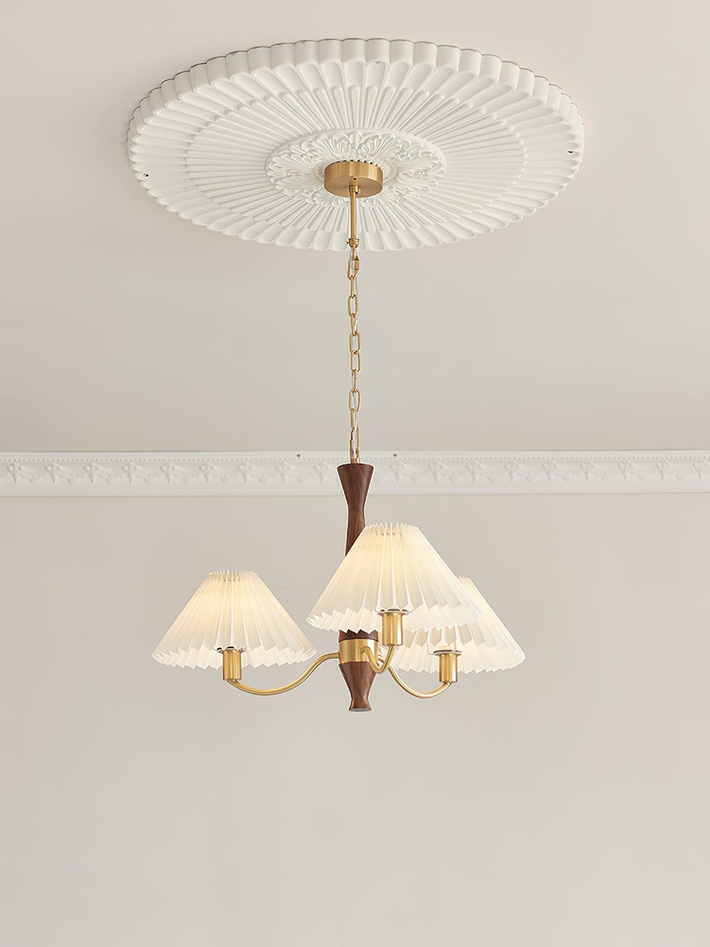 Pleated Electrolier Chandelier