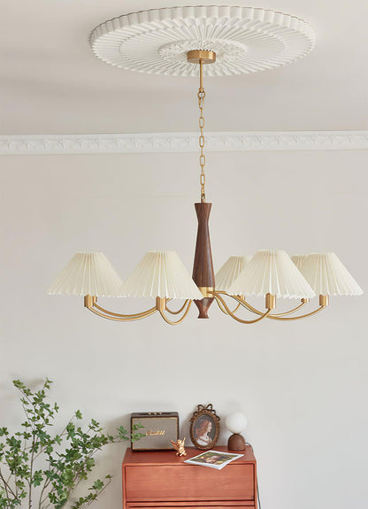 Pleated Electrolier Chandelier