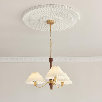 Pleated Electrolier Chandelier