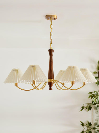 Pleated Electrolier Chandelier