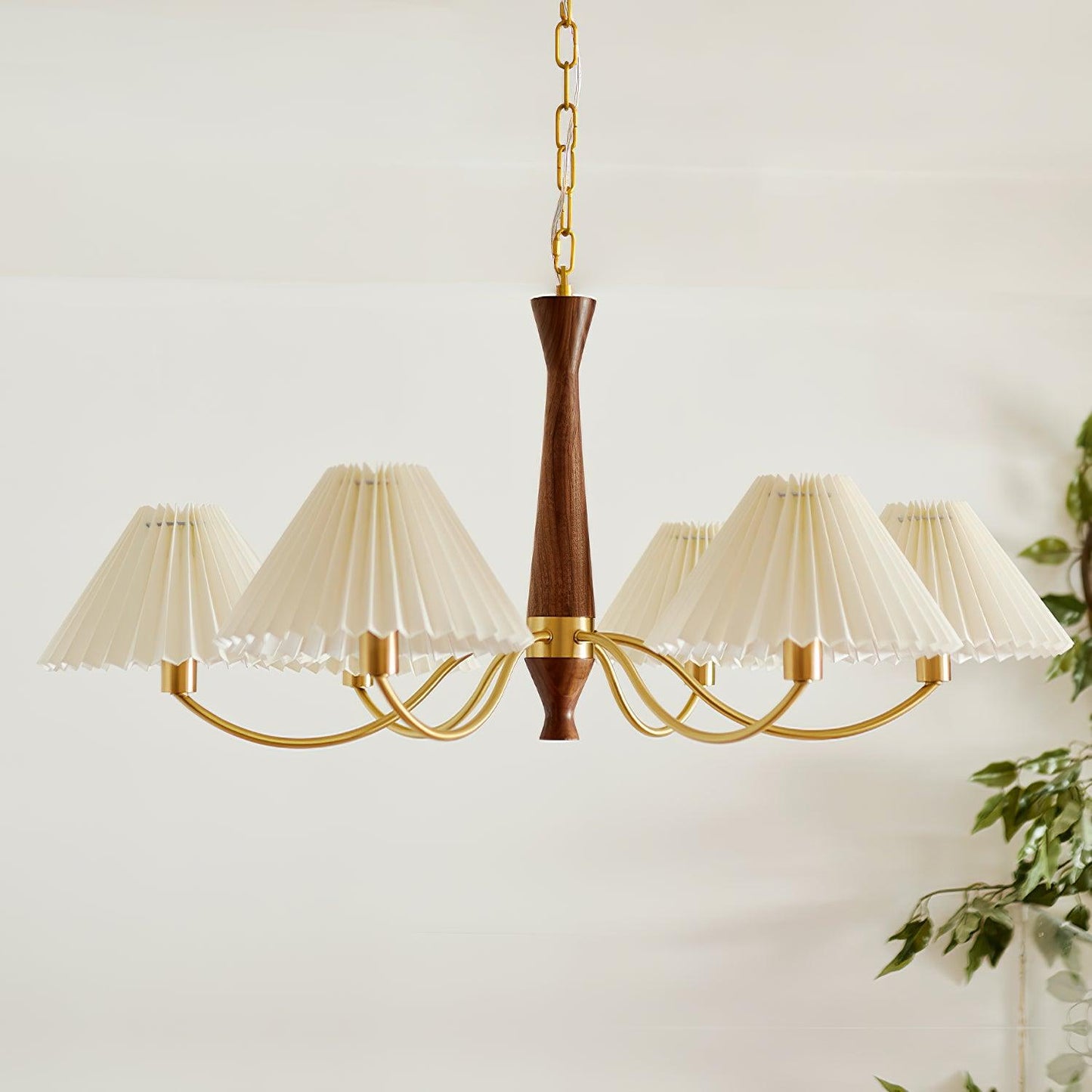 Pleated Electrolier Chandelier