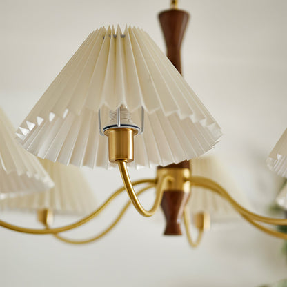 Pleated Electrolier Chandelier