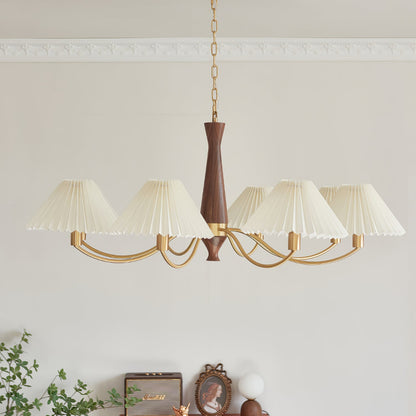 Pleated Electrolier Chandelier