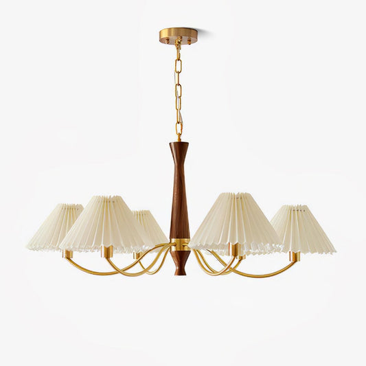 Pleated Electrolier Chandelier